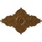Ekena Millwork Melchor Diamond Medallion (Canopies up to 4"), 67 1/4"W x 43 3/8"H x 4"ID x 2"P, Smokey Topaz CM70X43MLSTF - alternate 1